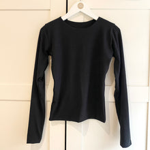 Load image into Gallery viewer, Round Neck Long Sleeve Bamboo Top
