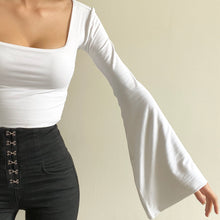 Load image into Gallery viewer, Bell Sleeve Square neck Bamboo Top