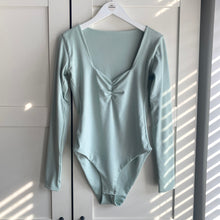 Load image into Gallery viewer, Ruched Bust Long Sleeve Bamboo Bodysuit