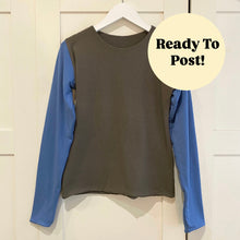 Load image into Gallery viewer, M Contrast Long Sleeve Bamboo Top