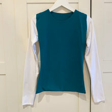 Load image into Gallery viewer, XS Contrast Long Sleeve Bamboo Top
