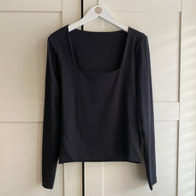 Load image into Gallery viewer, Square Neck Long Sleeve Bamboo Top