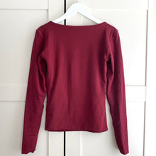 Load image into Gallery viewer, Square Neck Long Sleeve Bamboo Top