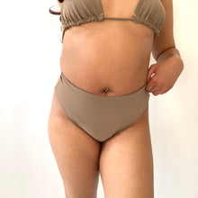 Load image into Gallery viewer, Recycled Super High Waisted Brief STONE