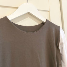 Load image into Gallery viewer, S Contrast Long Sleeve Bamboo Top