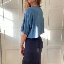 Load image into Gallery viewer, Cropped Oversized Bamboo Tee