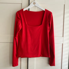 Load image into Gallery viewer, Square Neck Long Sleeve Bamboo Top