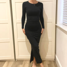 Load image into Gallery viewer, High Waisted Bamboo Maxi Skirt With Split