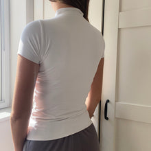 Load image into Gallery viewer, Mock Neck Baby Sleeve Bamboo Top