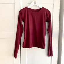 Load image into Gallery viewer, Round Neck Long Sleeve Bamboo Top