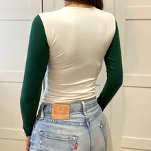 Load image into Gallery viewer, Contrast Long Sleeve Bamboo Top