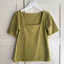 Load image into Gallery viewer, Square Neck Short Sleeve Bamboo Top
