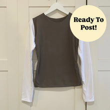 Load image into Gallery viewer, S Contrast Long Sleeve Bamboo Top