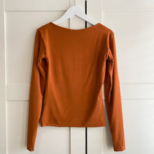 Load image into Gallery viewer, Square Neck Long Sleeve Bamboo Top