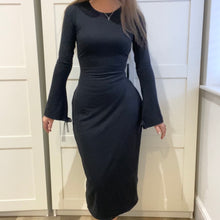 Load image into Gallery viewer, Bamboo 2-way sleeve corset detail Midaxi Dress