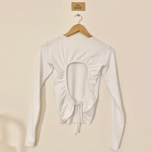 Load image into Gallery viewer, Open back Long Sleeve Bamboo Top