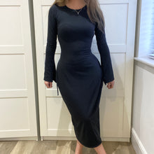 Load image into Gallery viewer, Bamboo 2-way sleeve corset detail Midaxi Dress