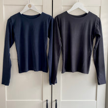 Load image into Gallery viewer, Round Neck Long Sleeve Bamboo Top