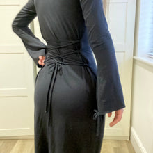 Load image into Gallery viewer, Bamboo 2-way sleeve corset detail Midaxi Dress