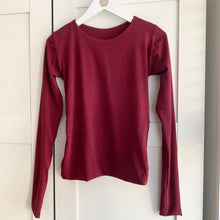Load image into Gallery viewer, Round Neck Long Sleeve Bamboo Top