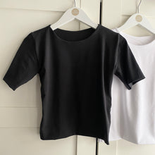 Load image into Gallery viewer, Round Neck Short Sleeve Bamboo Top