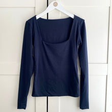 Load image into Gallery viewer, Square Neck Long Sleeve Bamboo Top