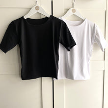 Load image into Gallery viewer, Round Neck Short Sleeve Bamboo Top