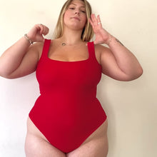 Load and play video in Gallery viewer, Recycled Square Neck Swimsuit