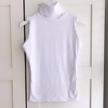 Load image into Gallery viewer, Roll Neck Sleeveless Bamboo Top
