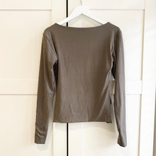 Load image into Gallery viewer, Square Neck Long Sleeve Bamboo Top