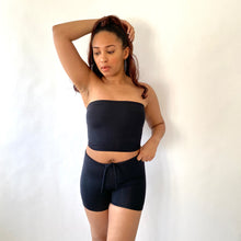Load image into Gallery viewer, Recycled High Waisted Shorts STONE