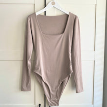 Load image into Gallery viewer, Square Neck Long Sleeve Bamboo Bodysuit