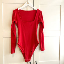 Load image into Gallery viewer, Square Neck Long Sleeve Bamboo Bodysuit