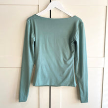 Load image into Gallery viewer, Square Neck Long Sleeve Bamboo Top