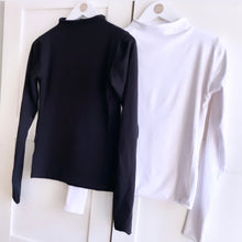 Load image into Gallery viewer, Mock Neck Full Length Sleeve Bamboo Top
