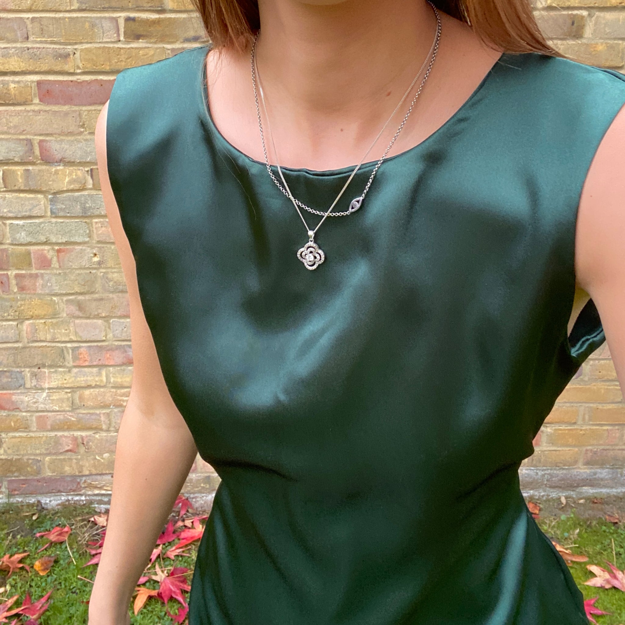 Green Satin Shift Dress – Slow Garments