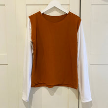 Load image into Gallery viewer, XXL Contrast Long Sleeve Bamboo Top
