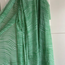 Load image into Gallery viewer, Green &amp; White Stripes Deadstock Cowl Neck Dress
