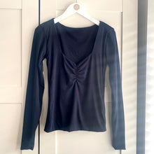 Load image into Gallery viewer, Ruched Bust Long Sleeve Bamboo Top
