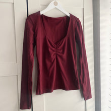 Load image into Gallery viewer, Ruched Bust Long Sleeve Bamboo Top
