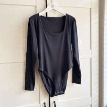 Load image into Gallery viewer, Square Neck Long Sleeve Bamboo Bodysuit
