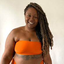 Load image into Gallery viewer, Recycled Bandeau Top - Orange

