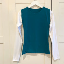 Load image into Gallery viewer, XS Contrast Long Sleeve Bamboo Top
