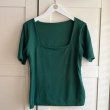 Load image into Gallery viewer, Square Neck Short Sleeve Bamboo Top
