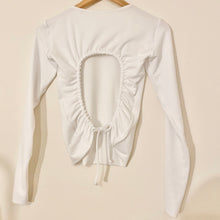 Load image into Gallery viewer, Open back Long Sleeve Bamboo Top

