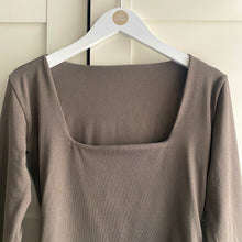 Load image into Gallery viewer, Square Neck Long Sleeve Bamboo Bodysuit
