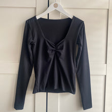 Load image into Gallery viewer, Ruched Bust Long Sleeve Bamboo Top
