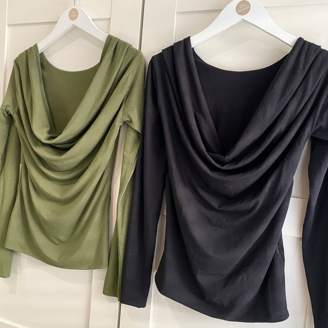 4 in 1 Cowl & Reversible Bamboo Top