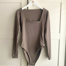 Load image into Gallery viewer, Square Neck Long Sleeve Bamboo Bodysuit
