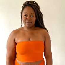Load image into Gallery viewer, Recycled Bandeau Top Longer Length - Orange
